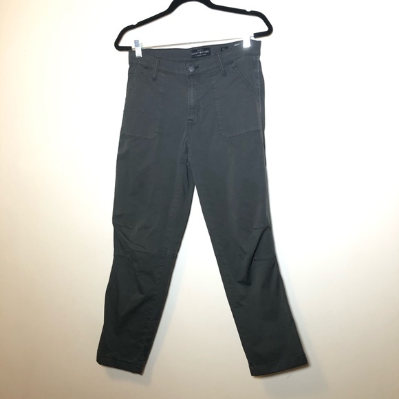 Lucky Brand green skinny  Cargo Pants stripe 6/28 - Picture 1 of 12